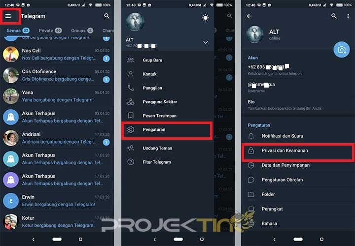 Cara Menonaktifkan Telegram