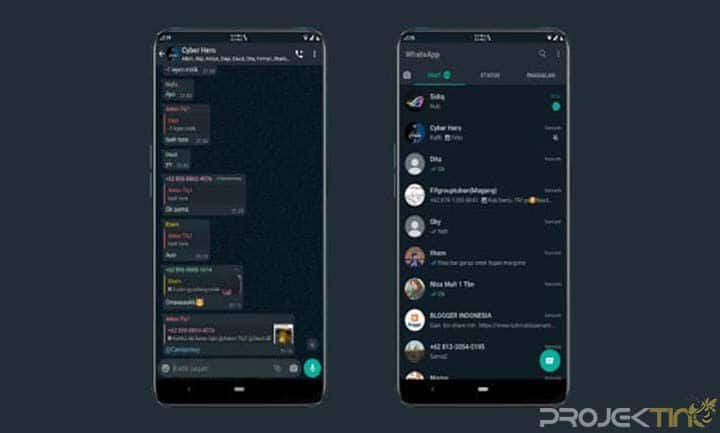 Cara Aktifkan Dark Mode Whatsapp Android Terbaru